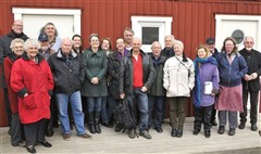 Hela resesällskapet med våra värdar från Bohuslän